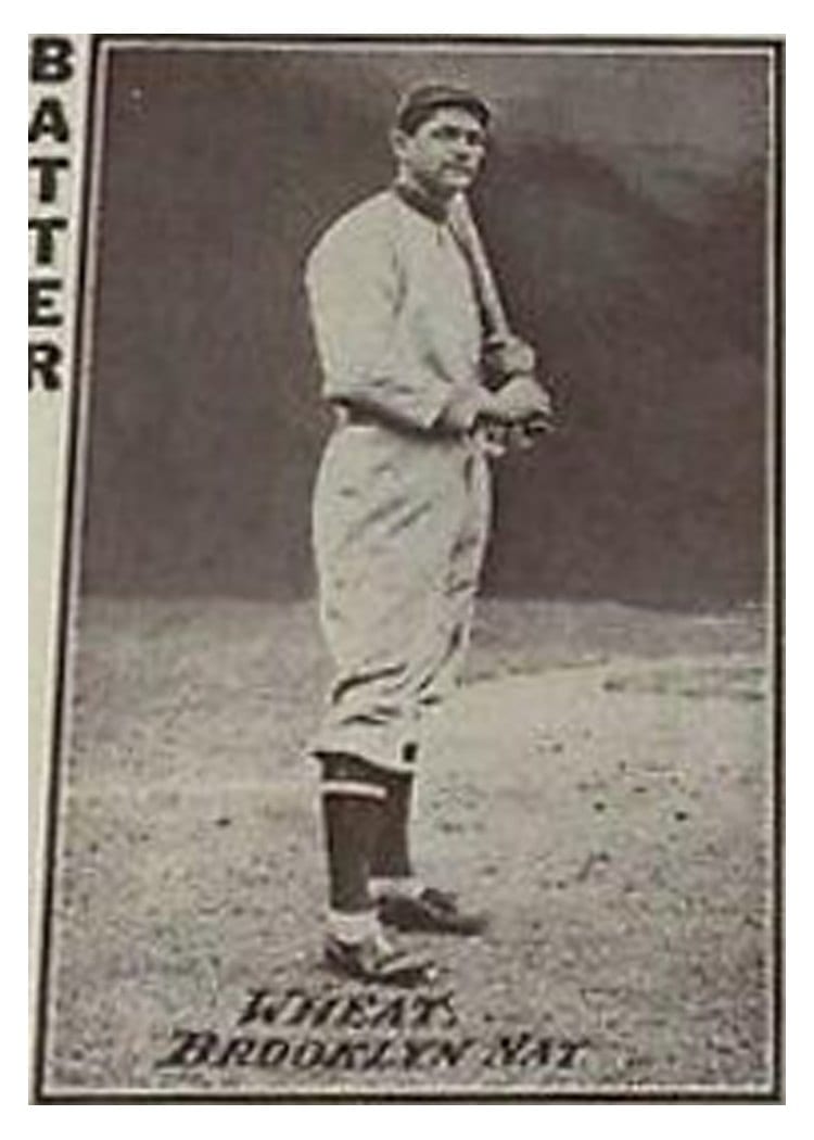 1913 Tom Barker Game Zack Wheat card