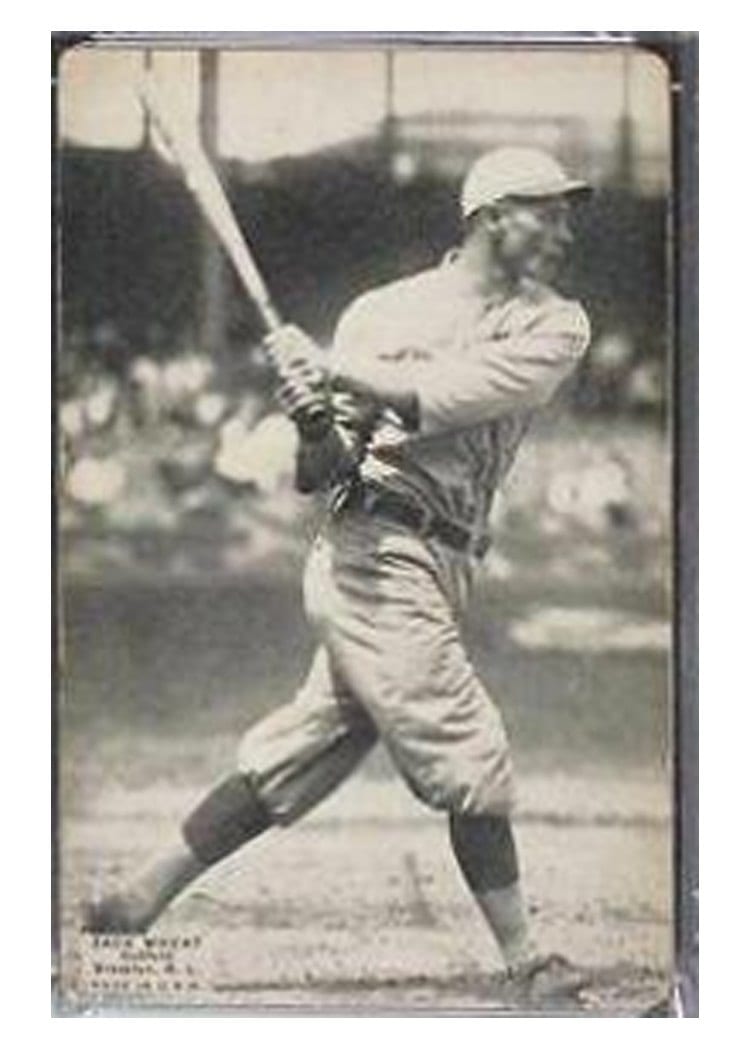 1925 Exhibits Zack Wheat card