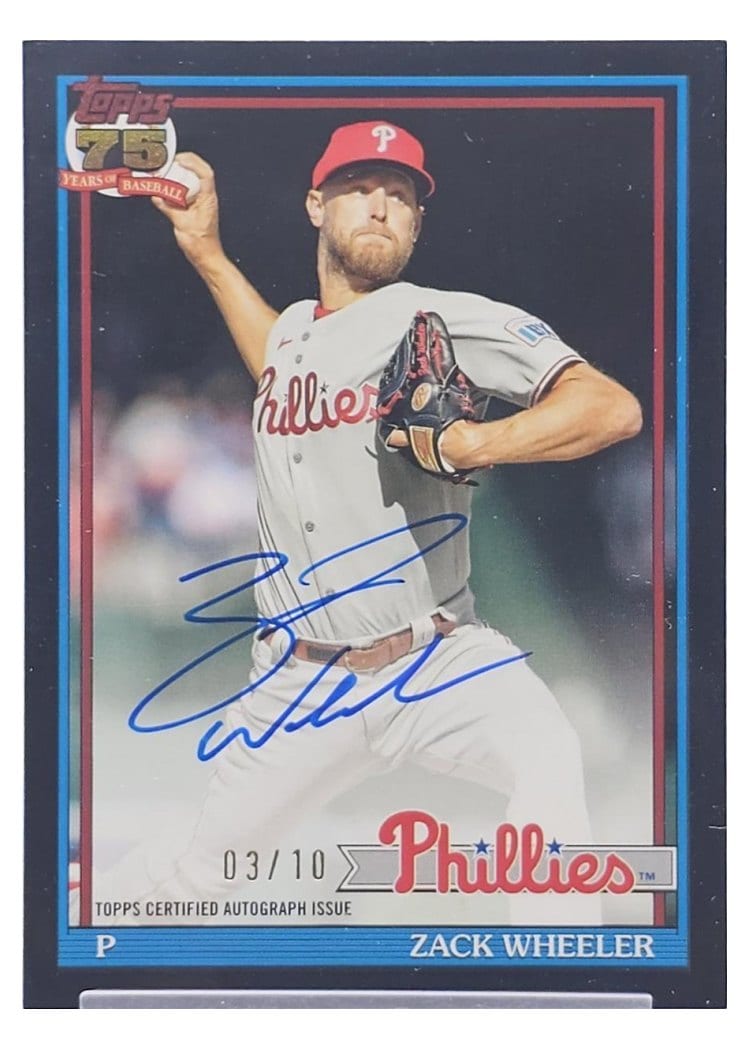 2026 Topps 1991 Topps Autographs Zack Wheeler #91A-ZW card
