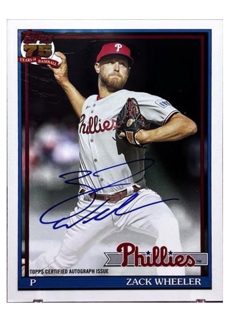 2026 Topps 1991 Topps Autographs Zack Wheeler #91A-ZW card