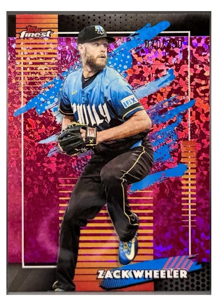 2026 Topps Finest Zack Wheeler #160 card