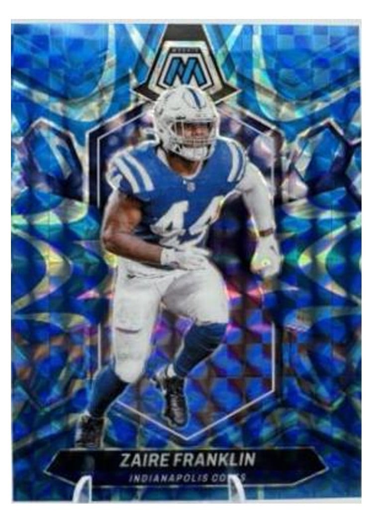 2024 Panini Mosaic Base Set Zaire Franklin Blue Reactive #98 card