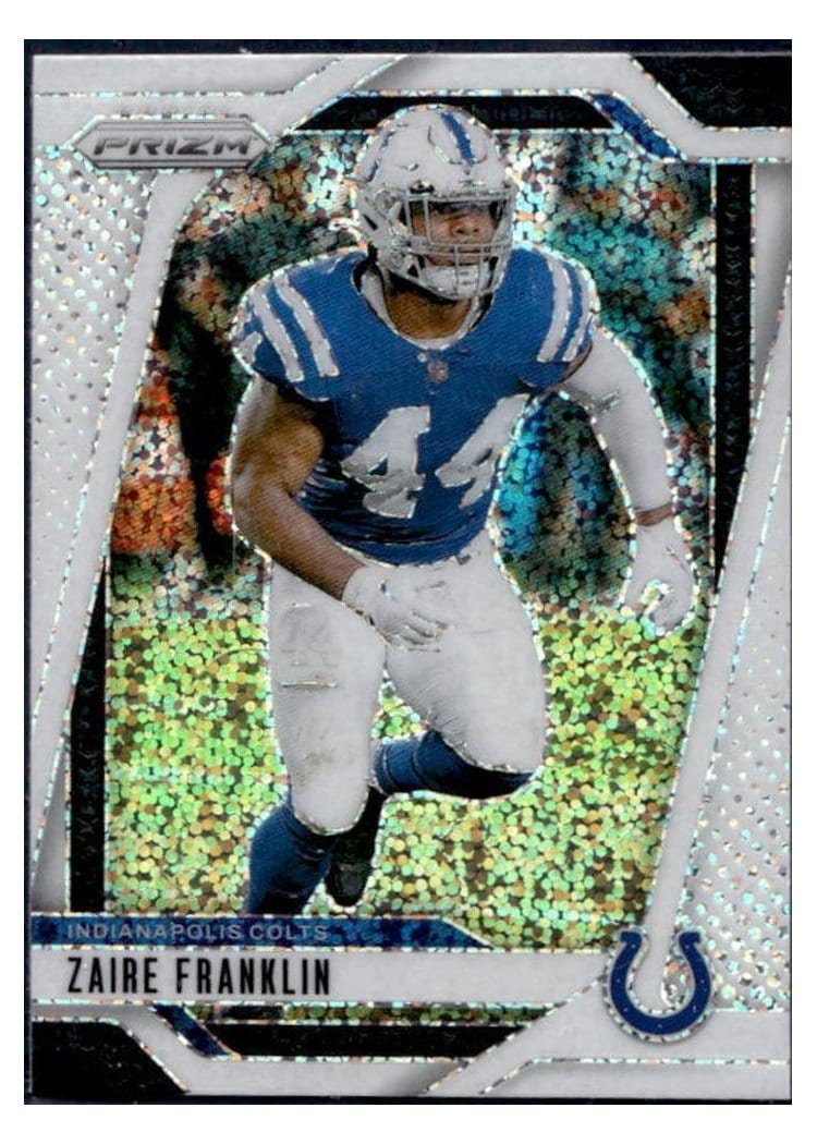 2024 Panini Prizm Base Set Zaire Franklin White Sparkle #124 card