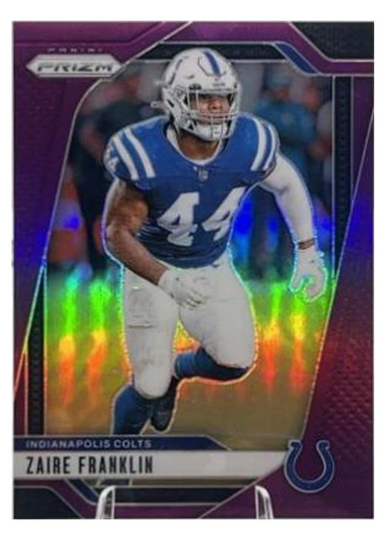 2024 Panini Prizm Base Set Zaire Franklin Purple #124 card