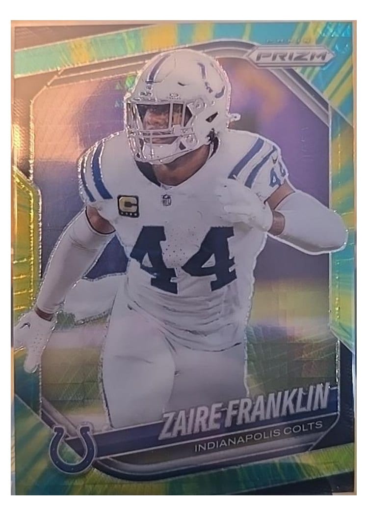 2025 Panini Prizm Base Set Zaire Franklin Hyper #91 card