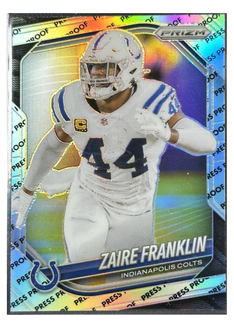 2025 Panini Prizm Base Set Zaire Franklin #91 card