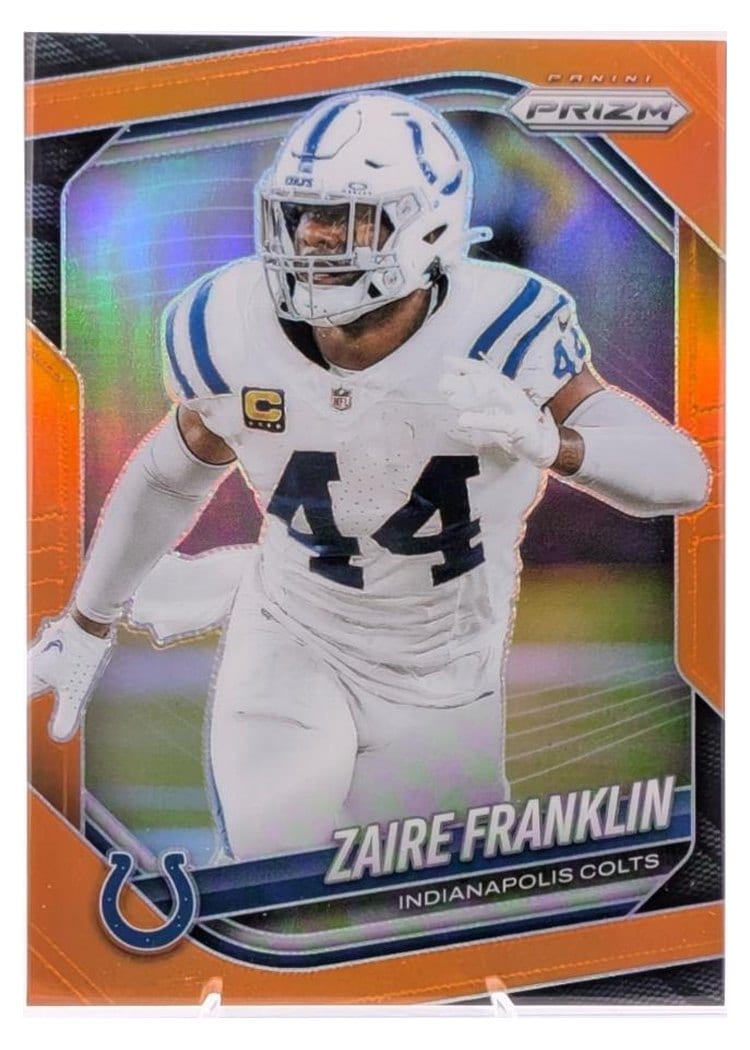 2025 Panini Prizm Base Set Zaire Franklin Orange #91 card