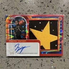 2025 Topps Chrome McDonald's All American Golden Patch Autographs ZaKiyah Johnson #GP-ZJ card