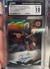 2025 Topps Chrome McDonald's All American Winning Tags ZaKiyah Johnson #WT-ZJ card