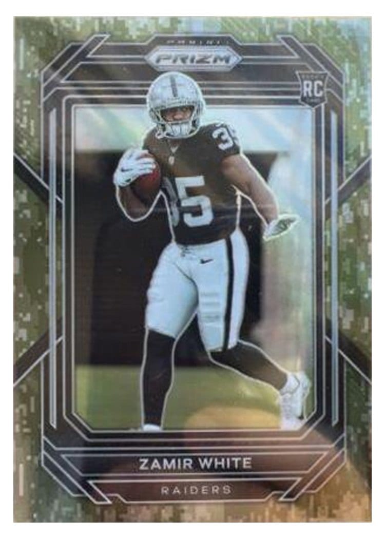 2022 Panini Prizm Base Set Zamir White #323 card