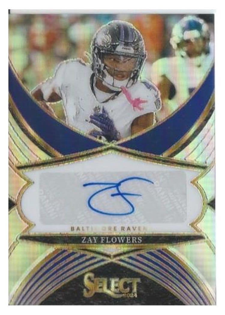 2024 Panini Select Select Signatures Zay Flowers #8 card