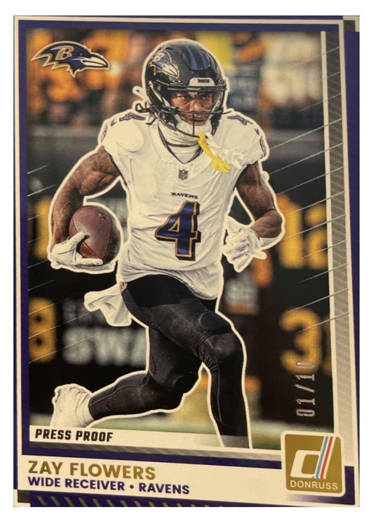 2025 Donruss Base Set Zay Flowers #165 card