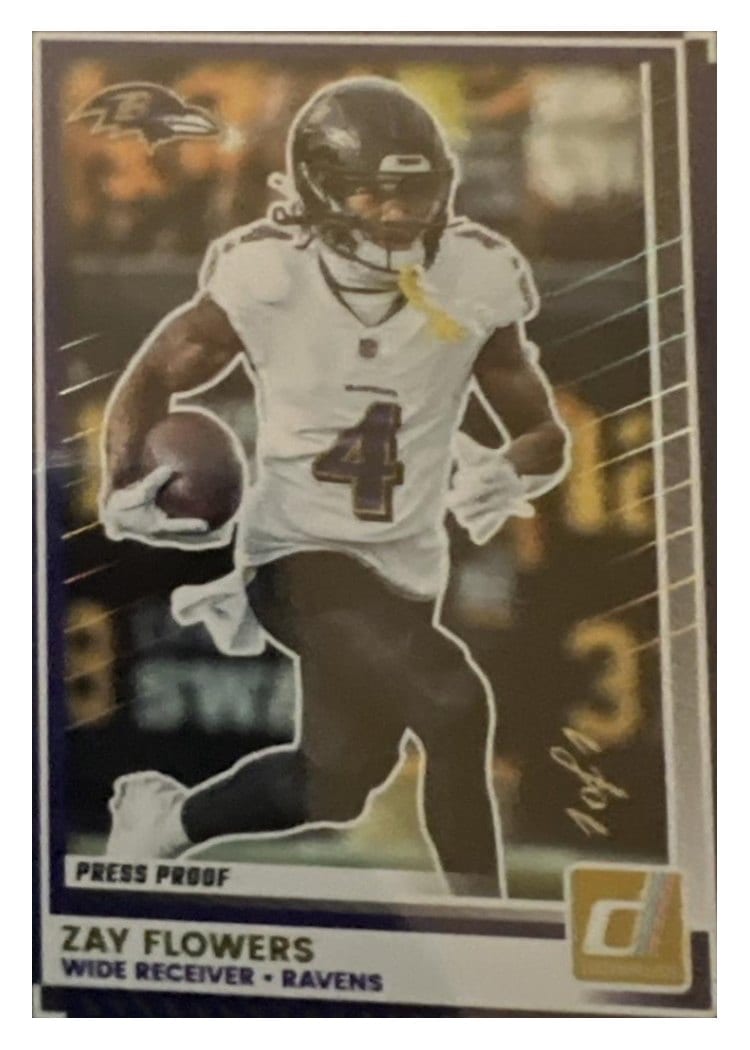 2025 Donruss Base Set Zay Flowers #165 card