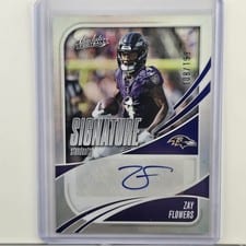 2025 Panini Absolute Signature Standouts Zay Flowers #SS-ZFS card