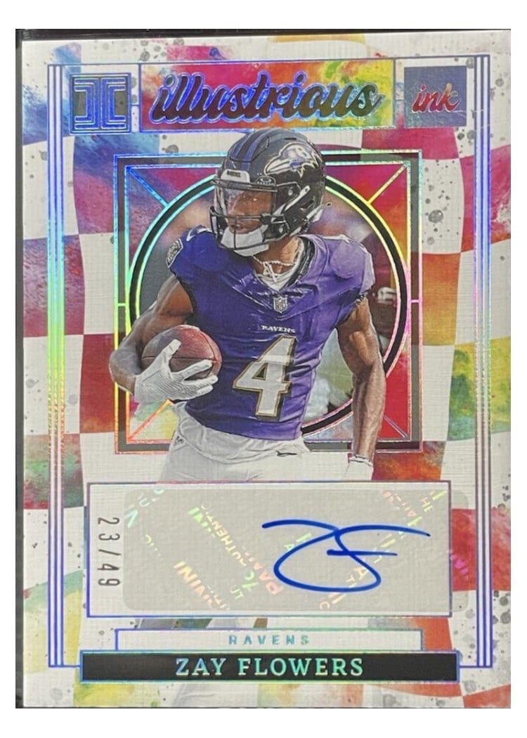 2025 Panini Impeccable Illustrious Ink Zay Flowers #13 card