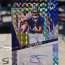 2025 Panini Mosaic In Focus Signatures Zay Flowers #IFS-ZFS
