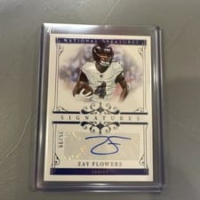 2025 Panini National Treasures Signatures Zay Flowers #22 card