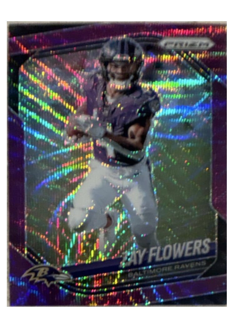 2025 Panini Prizm Base Set Zay Flowers #106 card