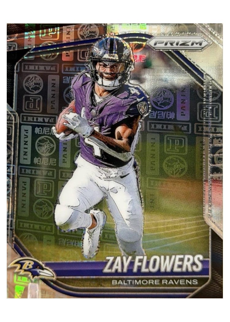 2025 Panini Prizm Base Set Zay Flowers #106 card