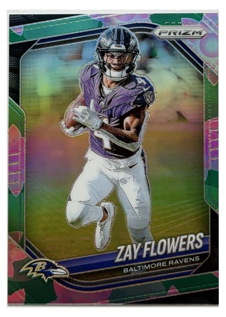 2025 Panini Prizm Base Set Zay Flowers Lotus Flower #106 card