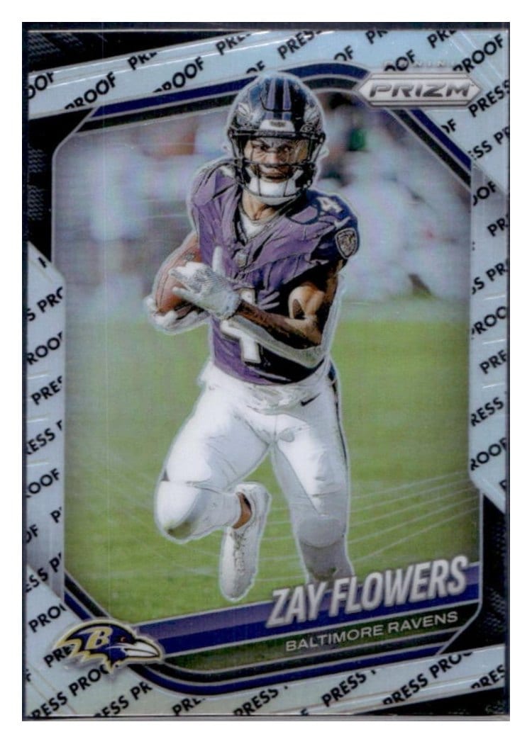 2025 Panini Prizm Base Set Zay Flowers #106 card