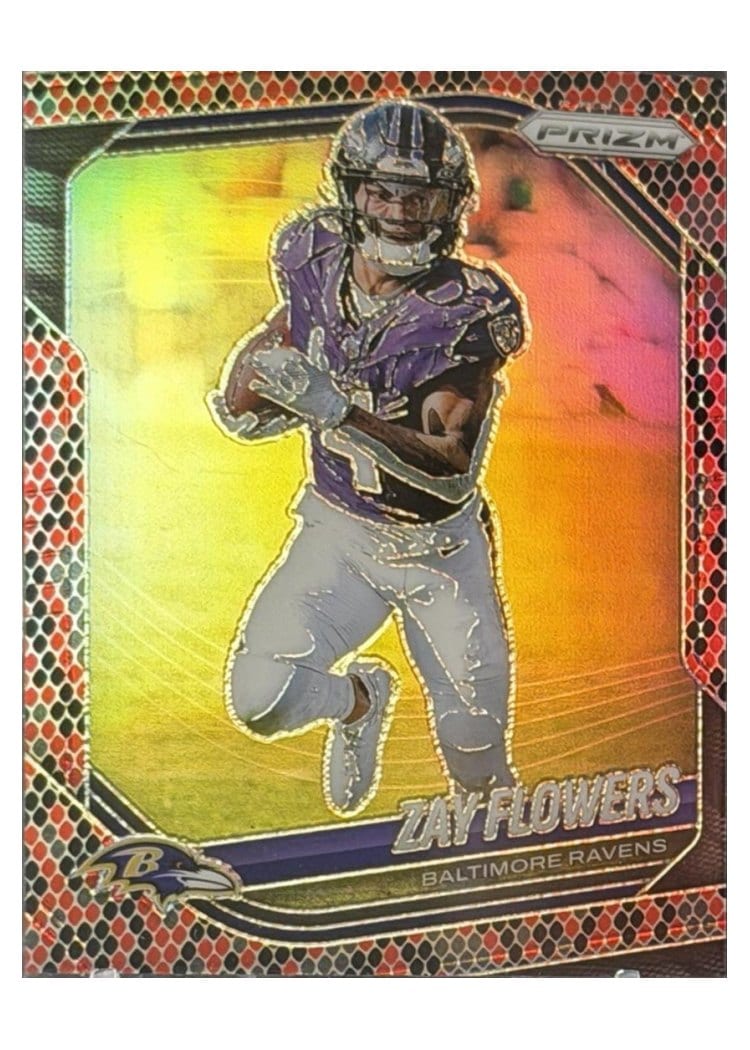 2025 Panini Prizm Base Set Zay Flowers #106 card