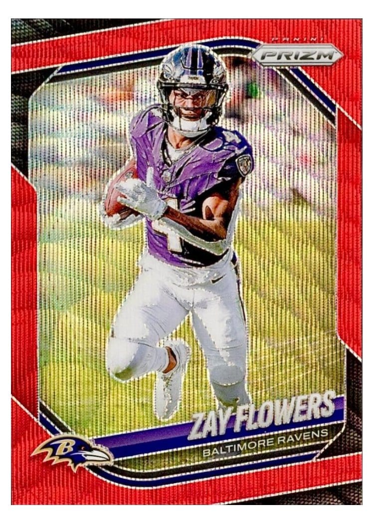 2025 Panini Prizm Base Set Zay Flowers #106 card