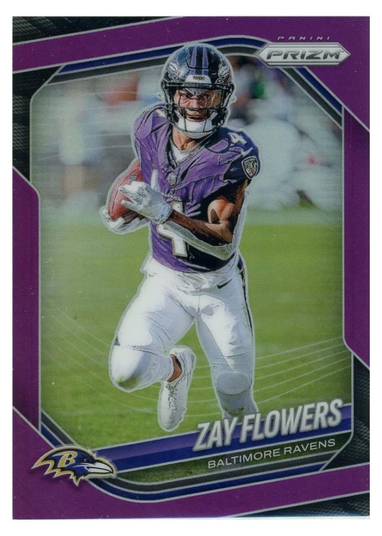 2025 Panini Prizm Base Set Zay Flowers #106 card