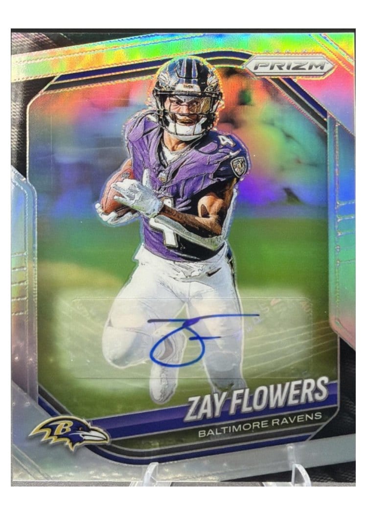 2025 Panini Prizm Base Set Zay Flowers #106 card