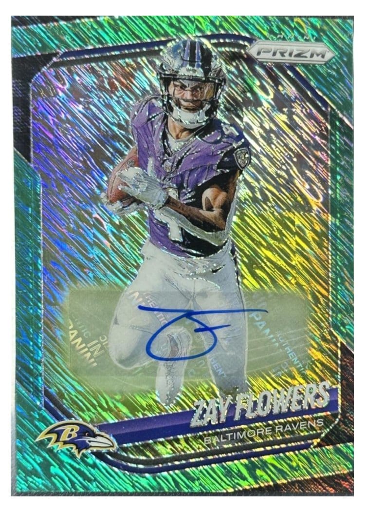 2025 Panini Prizm Base Set Zay Flowers #106 card