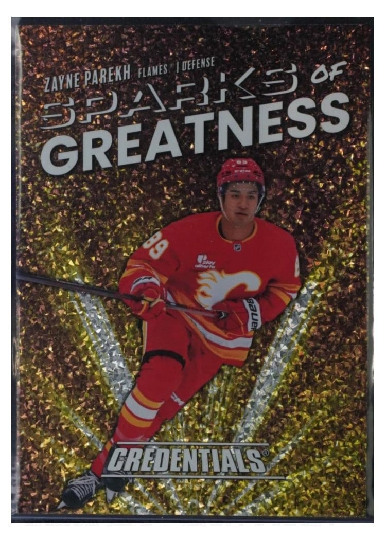 2025-26 Upper Deck Credentials Sparks of Greatness Zayne Parekh #SG-22 card