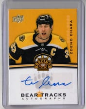 2023-24 Upper Deck Boston Bruins Centennial Bear Tracks Autographs Zdeno Chara #BT-ZC card