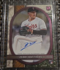 2025 Topps Museum Collection Archival Autographs Zebby Matthews #AA-ZM card