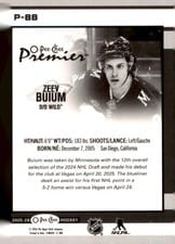 2025-26 O-Pee-Chee OPC Premier Zeev Buium #P-88 card