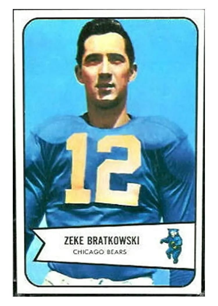 1954 Bowman Zeke Bratkowski #11 card