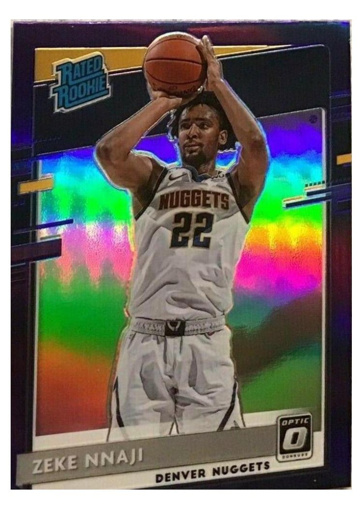 2020-21 Donruss Optic Base Set Zeke Nnaji #172 card