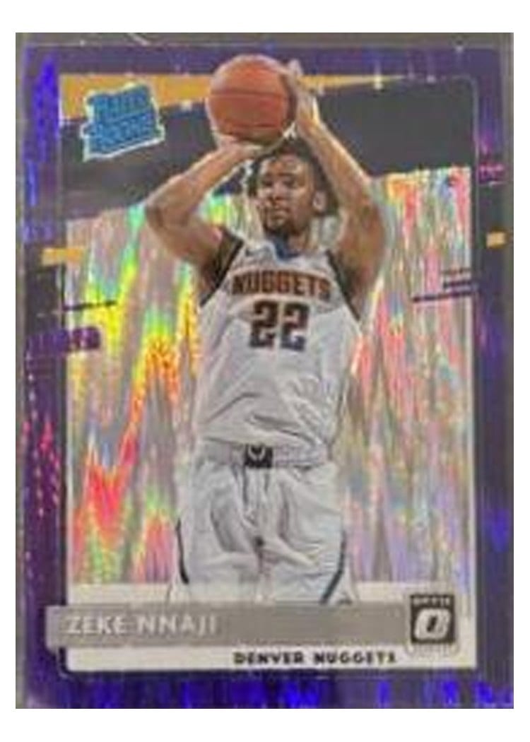 2020-21 Donruss Optic Base Set Zeke Nnaji #172 card