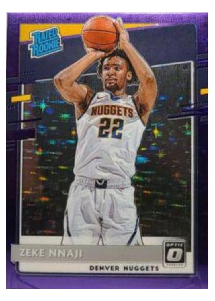 2020-21 Donruss Optic Base Set Zeke Nnaji #172 card