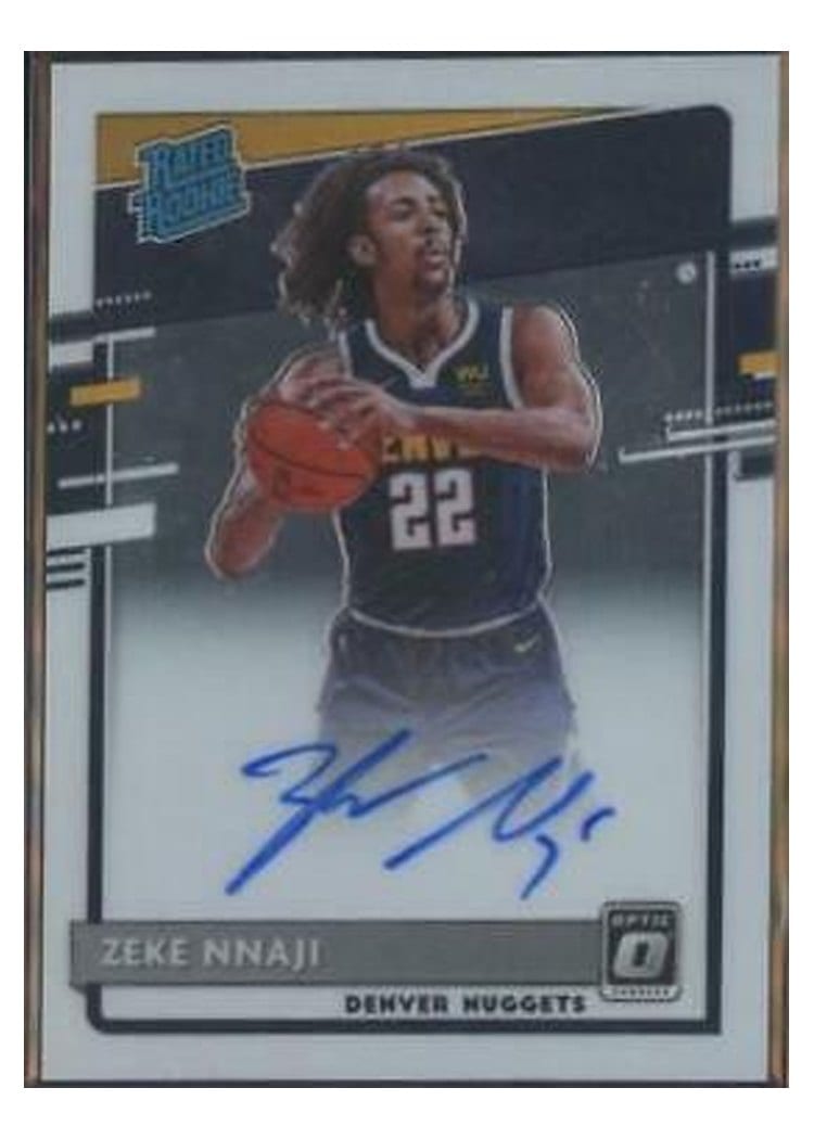 2020-21 Donruss Optic Base Set Zeke Nnaji #172 card