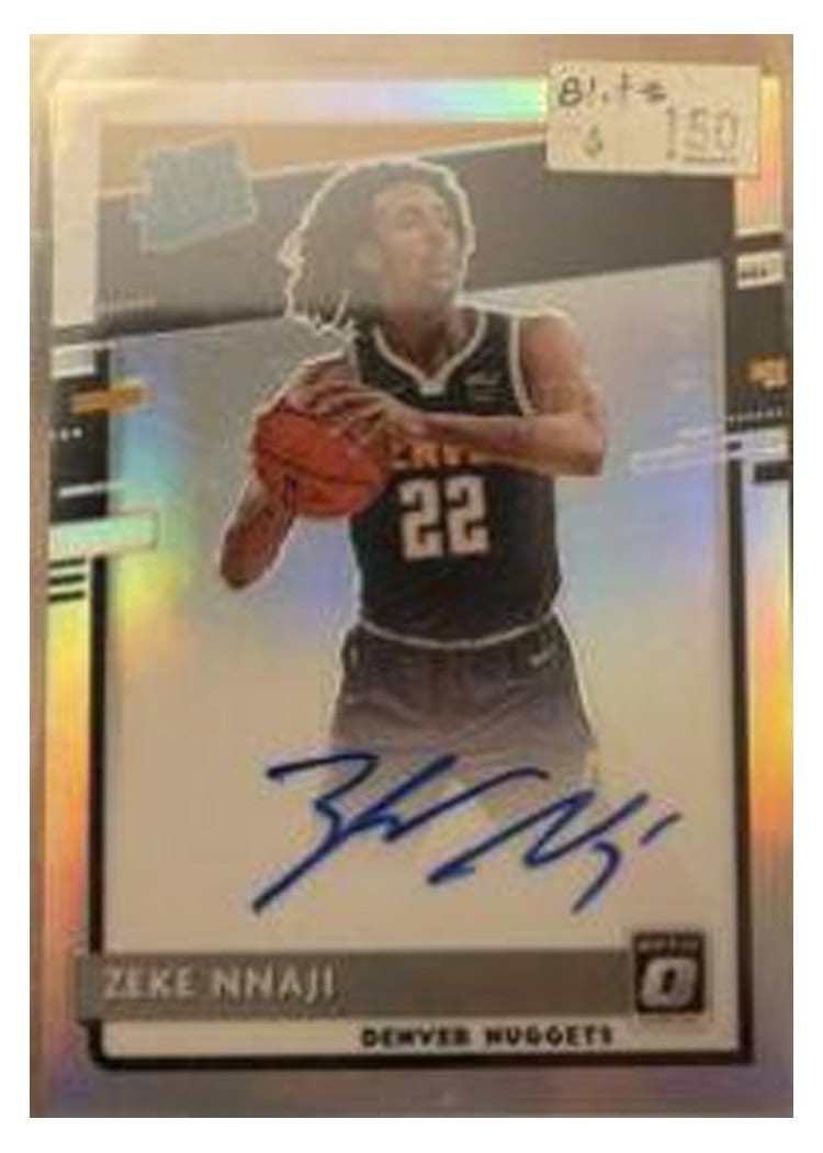 2020-21 Donruss Optic Base Set Zeke Nnaji #172 card