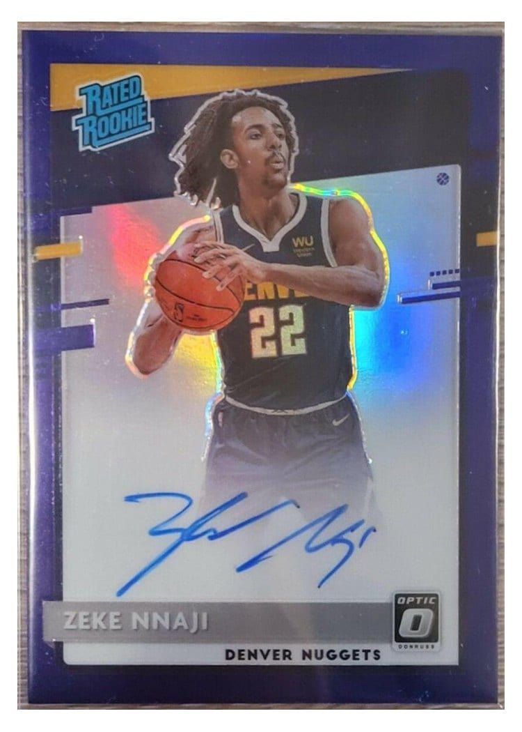 2020-21 Donruss Optic Base Set Zeke Nnaji #172 card