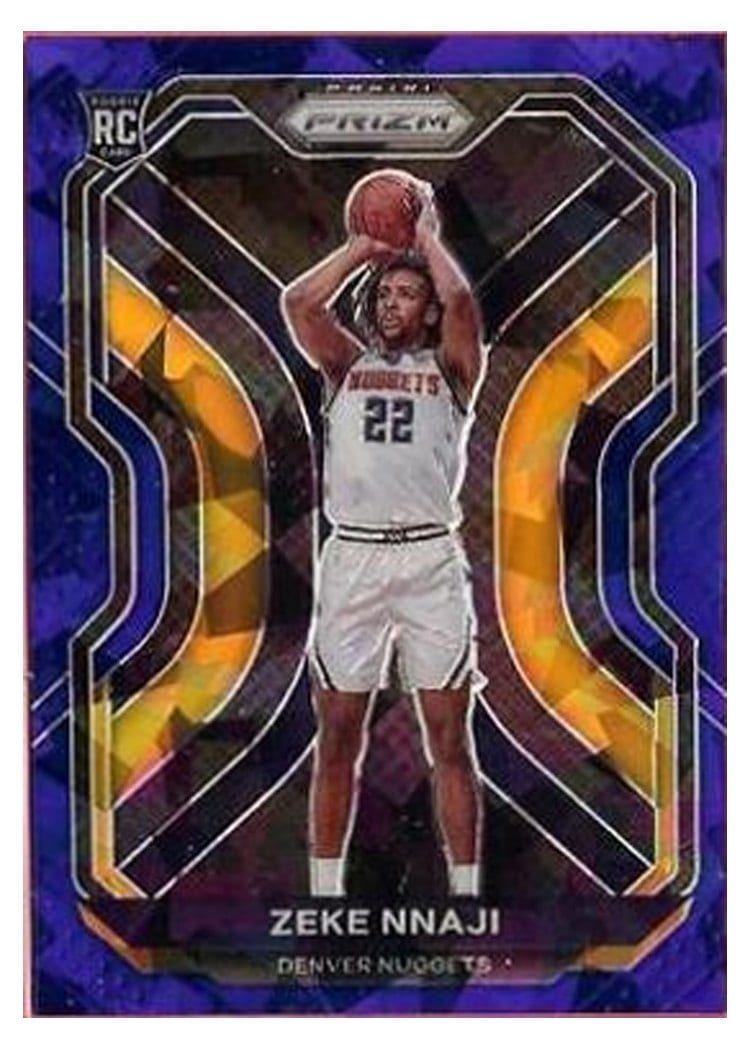 2020-21 Panini Prizm Base Set Zeke Nnaji #266 card