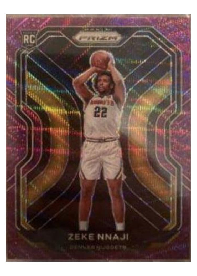 2020-21 Panini Prizm Base Set Zeke Nnaji #266 card