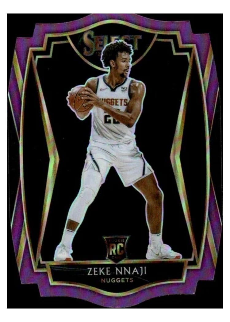 2020-21 Panini Select Base Set Zeke Nnaji #194 card