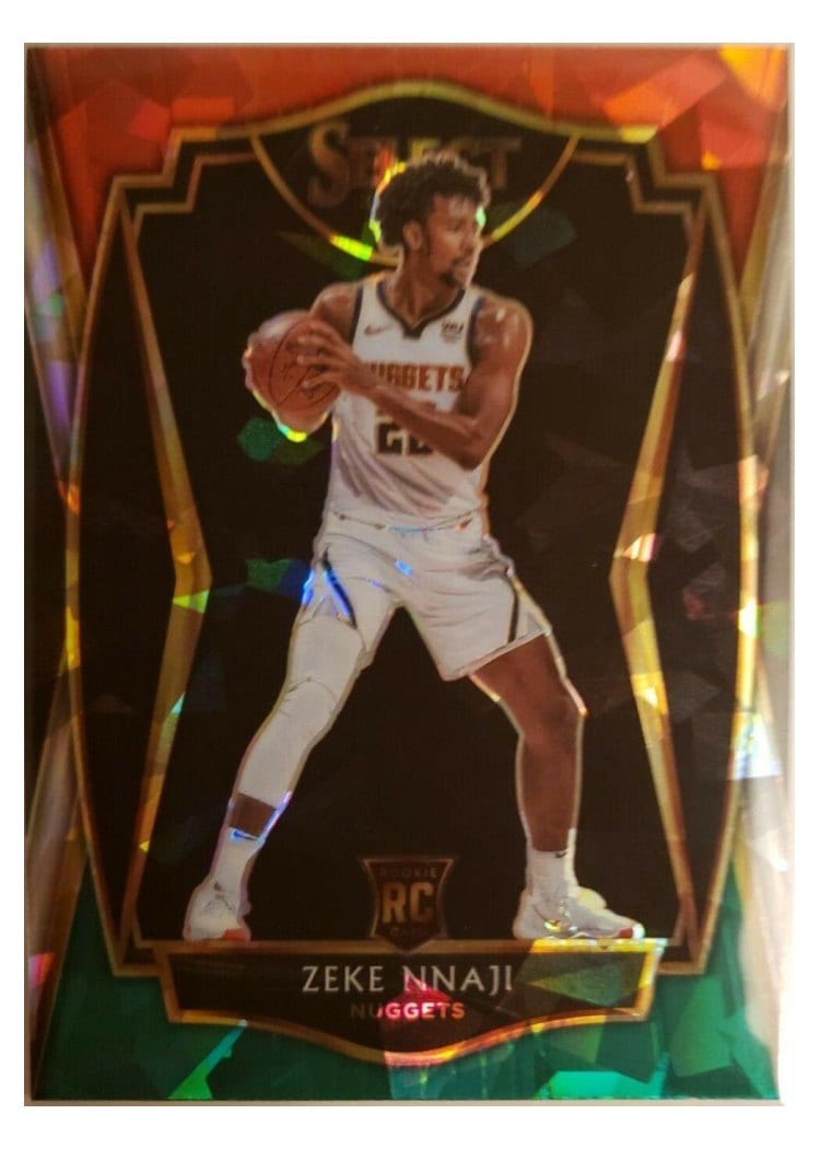 2020-21 Panini Select Base Set Zeke Nnaji #194 card