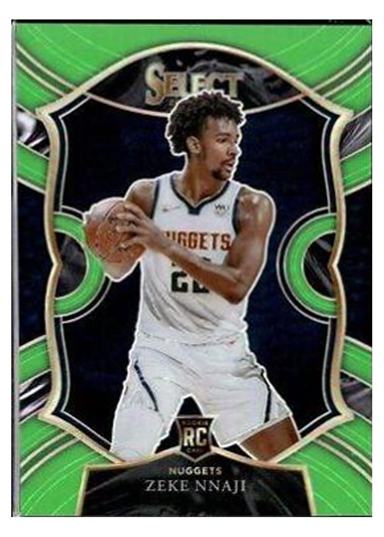 2020-21 Panini Select Base Set Zeke Nnaji #82 card