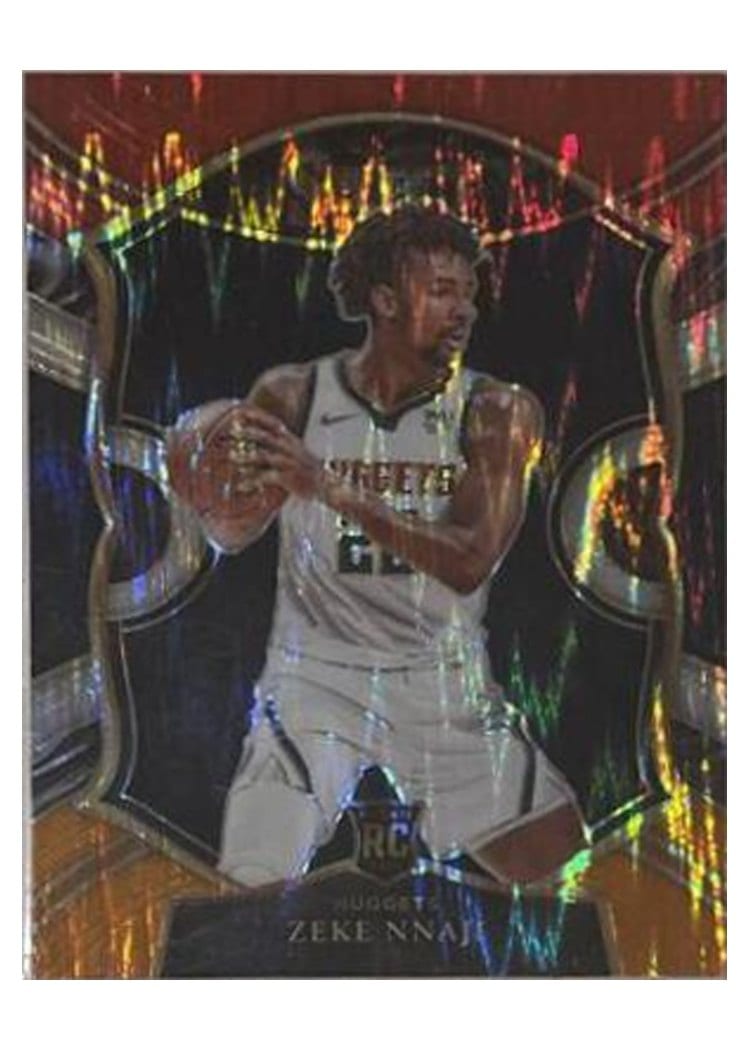 2020-21 Panini Select Base Set Zeke Nnaji Tri Color Prizm #82 card