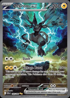2025 Black Bolt Zekrom ex #166 card