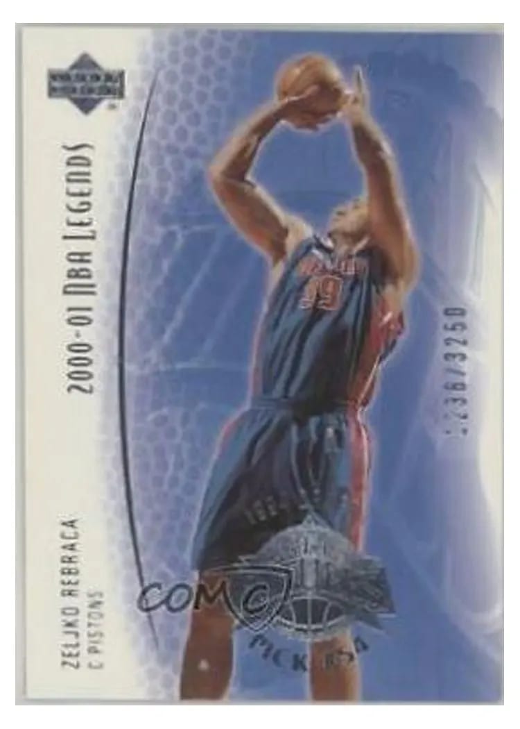 2000 Upper Deck Legends Zeljko Rebraca #95 card