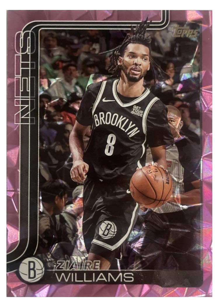 2025-26 Topps Base Set Ziaire Williams Pink Diamante #9 card